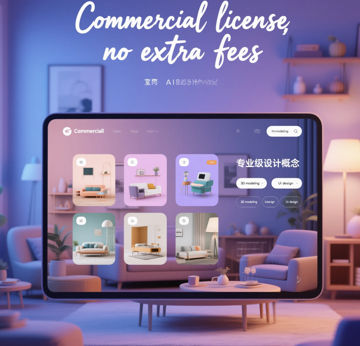 Commercial Use, No Extra Fees